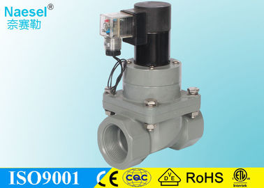 G 1 / 2 - 2 Inch Chemical Resistant Solenoid Valves UPVC / CPVC Material