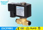solenoid flow control valve brass 10 bar 145 psi pressure free mounting