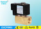 solenoid flow control valve brass 10 bar 145 psi pressure free mounting