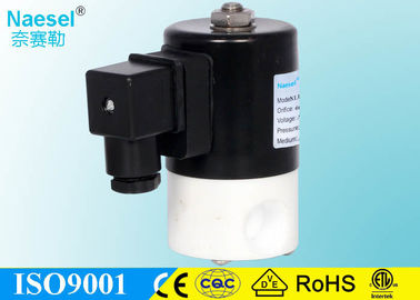 25mm 1" NPT 2/2 way aggressive acid alkali medium PTFE solenoid valve